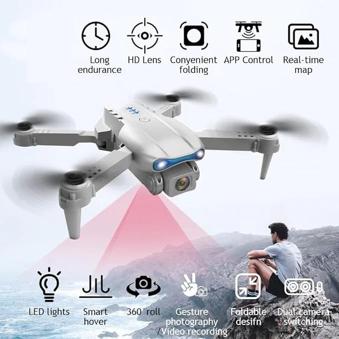 E99 Pro Foldable HD Camera Drone – Capture Your World from Above