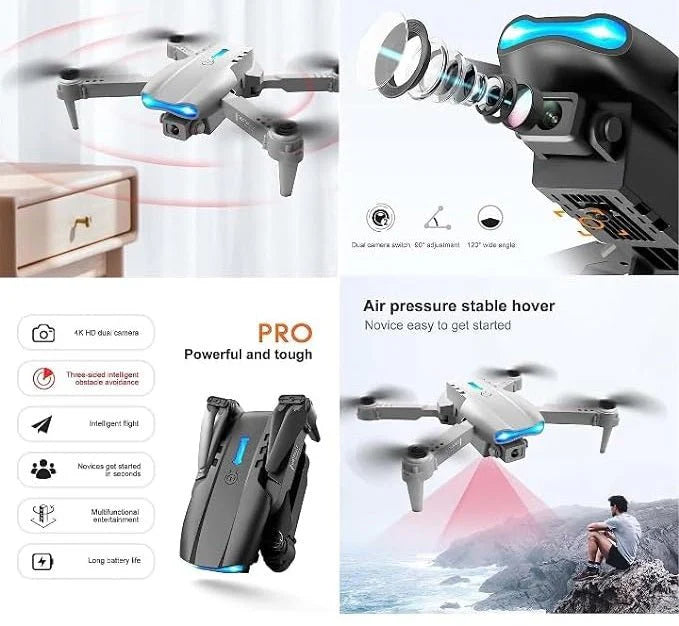 E99 Pro Foldable HD Camera Drone – Capture Your World from Above
